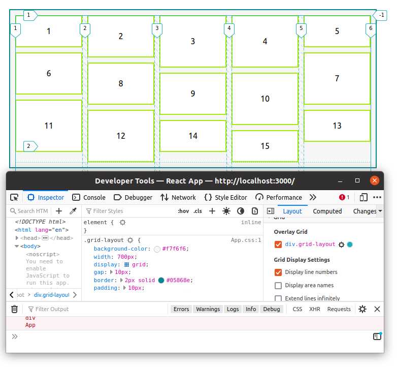 grid inspector in mozzila firefox grid inspector in mozzila firefox