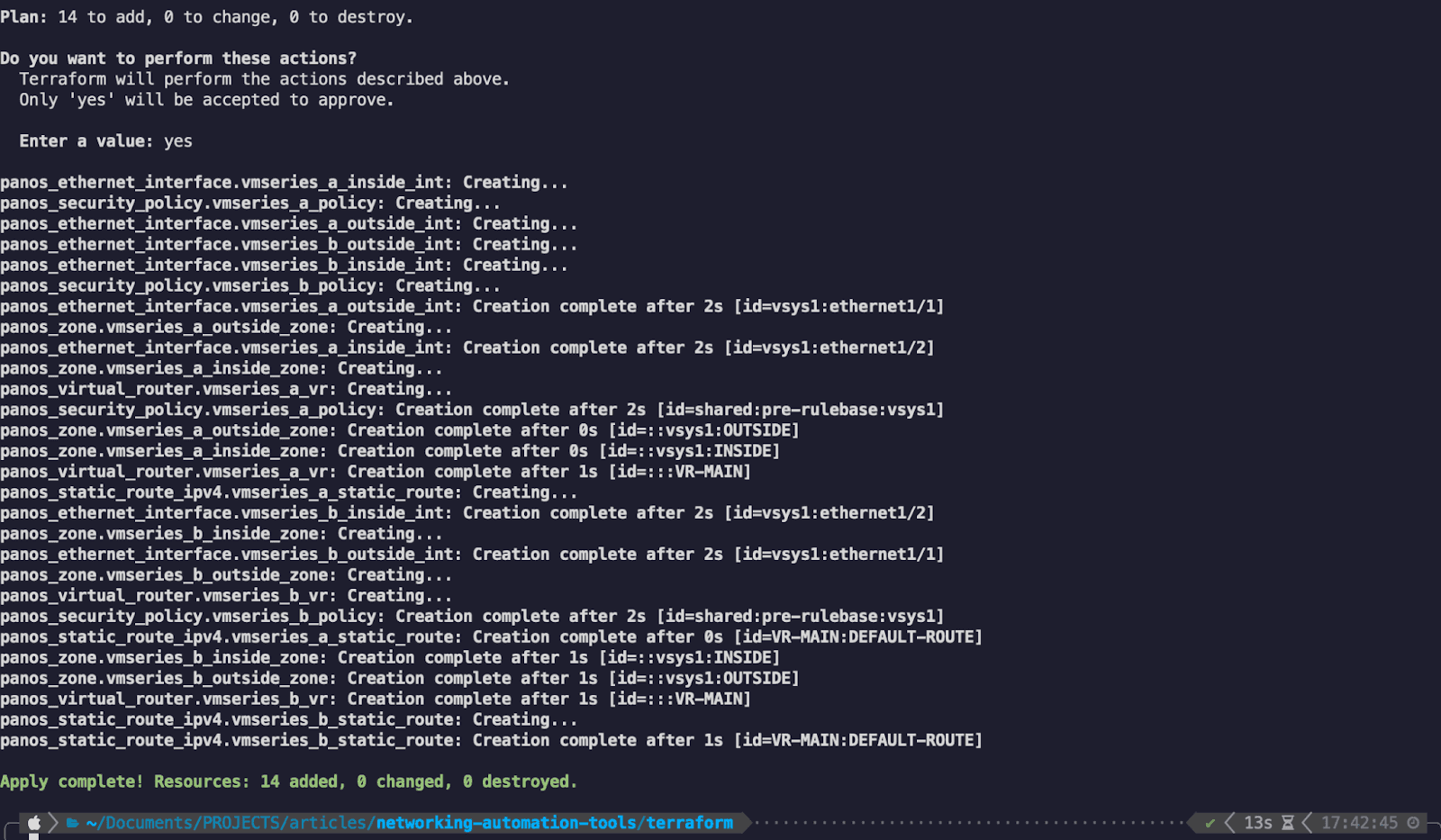 Creation of new resources Creation of new resources