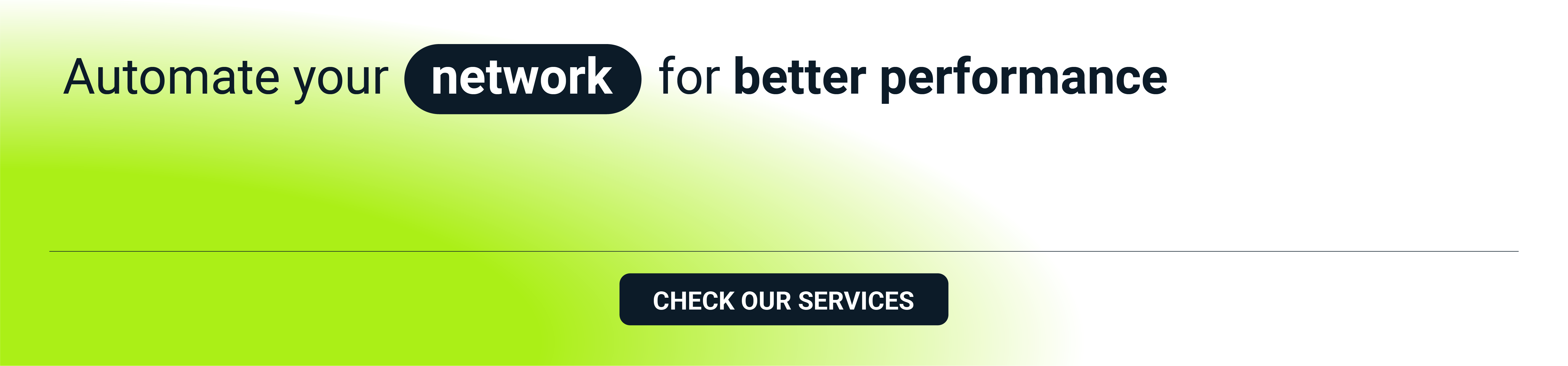 Network automation services