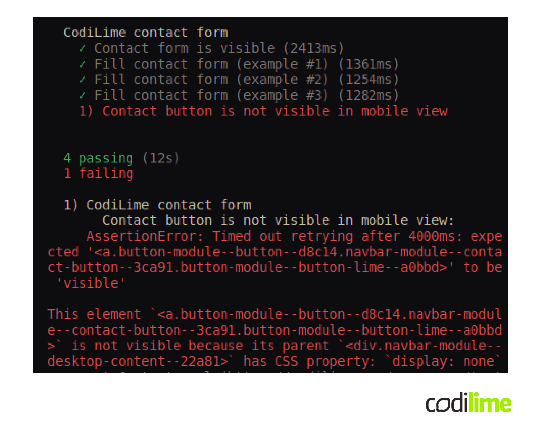 Cypress artifacts Cypress artifacts