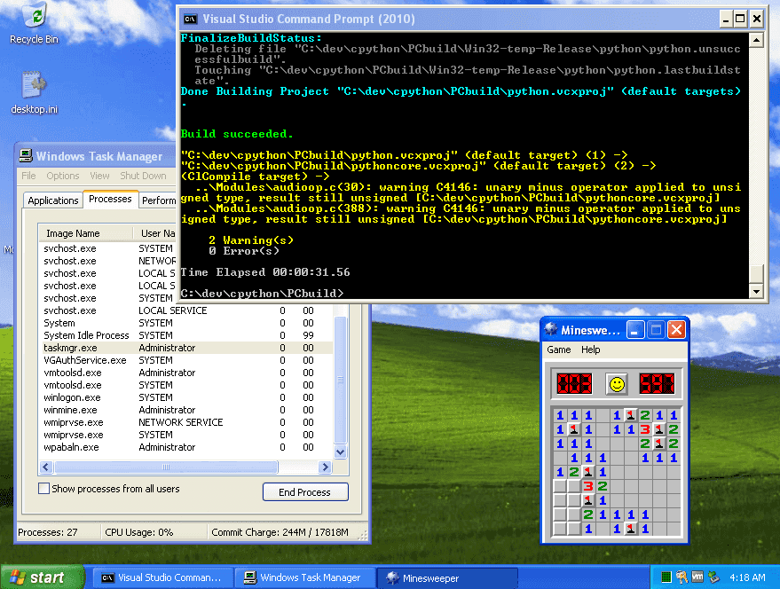 Building old Python versions requires Building old Python versions requires