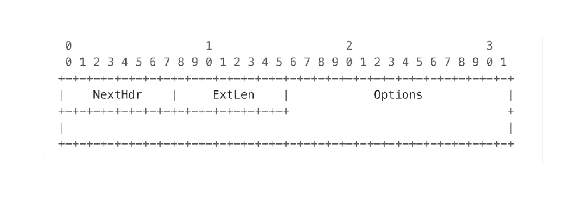 Extension header Extension header