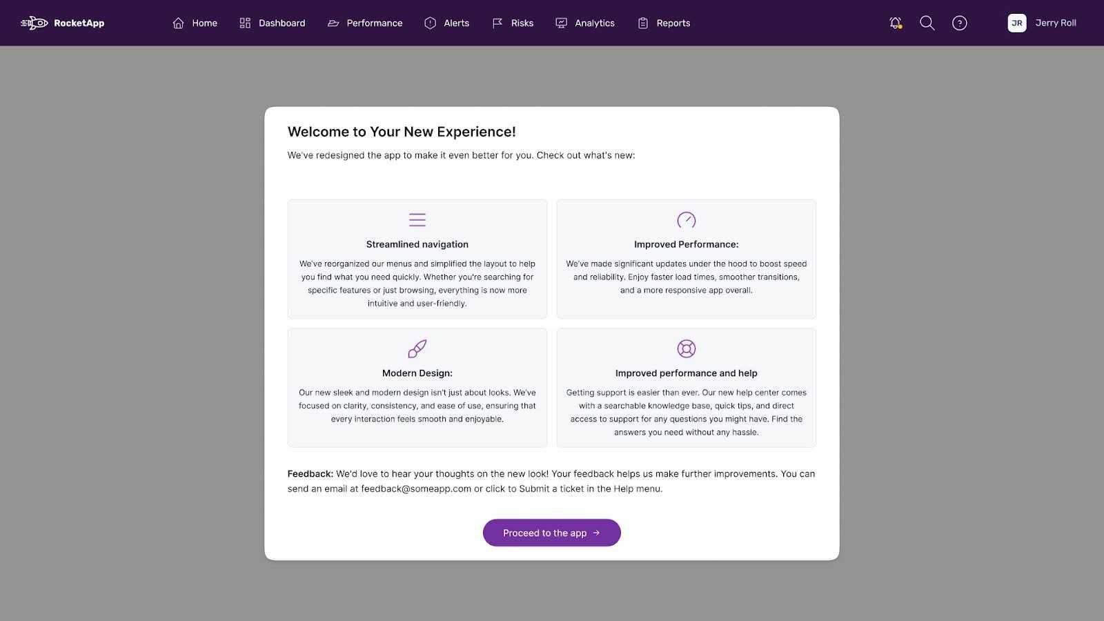User onboarding example – visuals designed by the article author User onboarding example – visuals designed by the article author