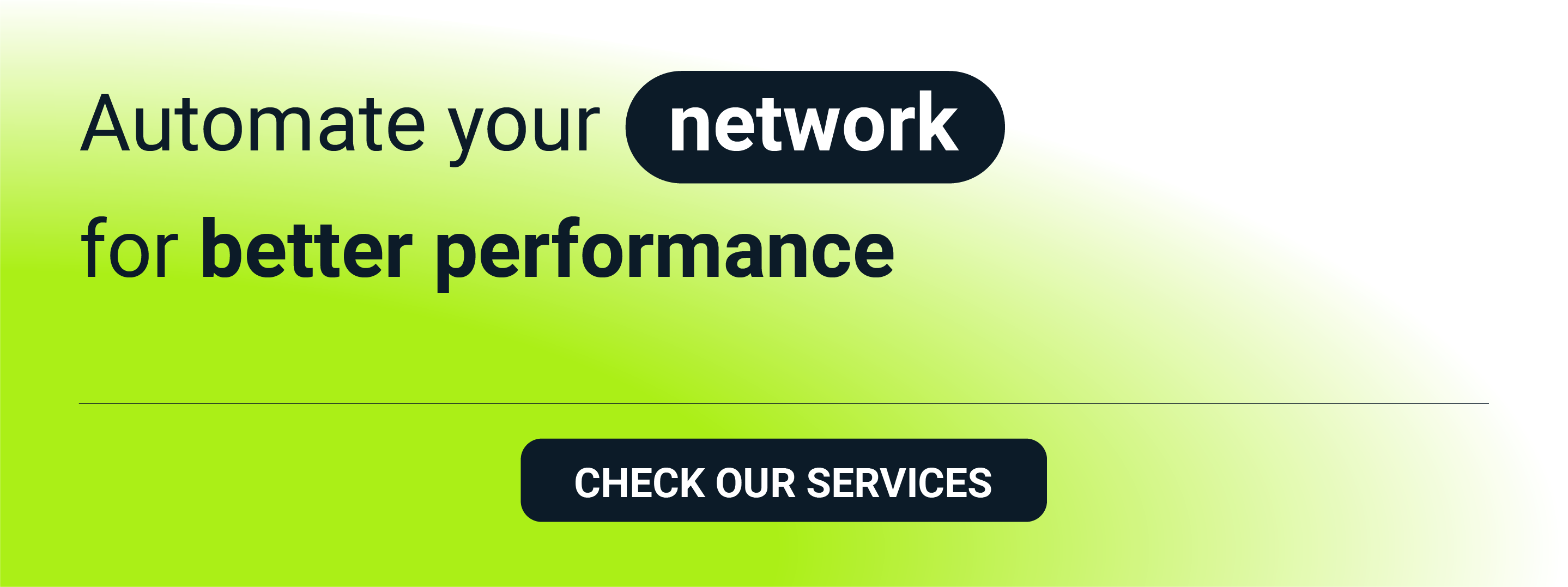 Network automation services