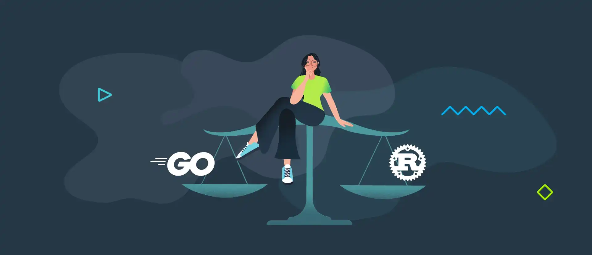 Thumbnail of an article about Rust vs Go —  what do you need to know about these programming languages? 