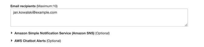 Budget notifications